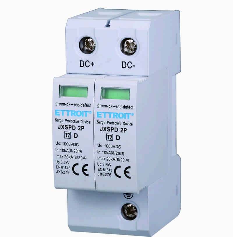 Ettroit Scaricatore Di Sovratensione Fotovoltaico DC bassa tensione 2P 20KA 1000VJX6276
