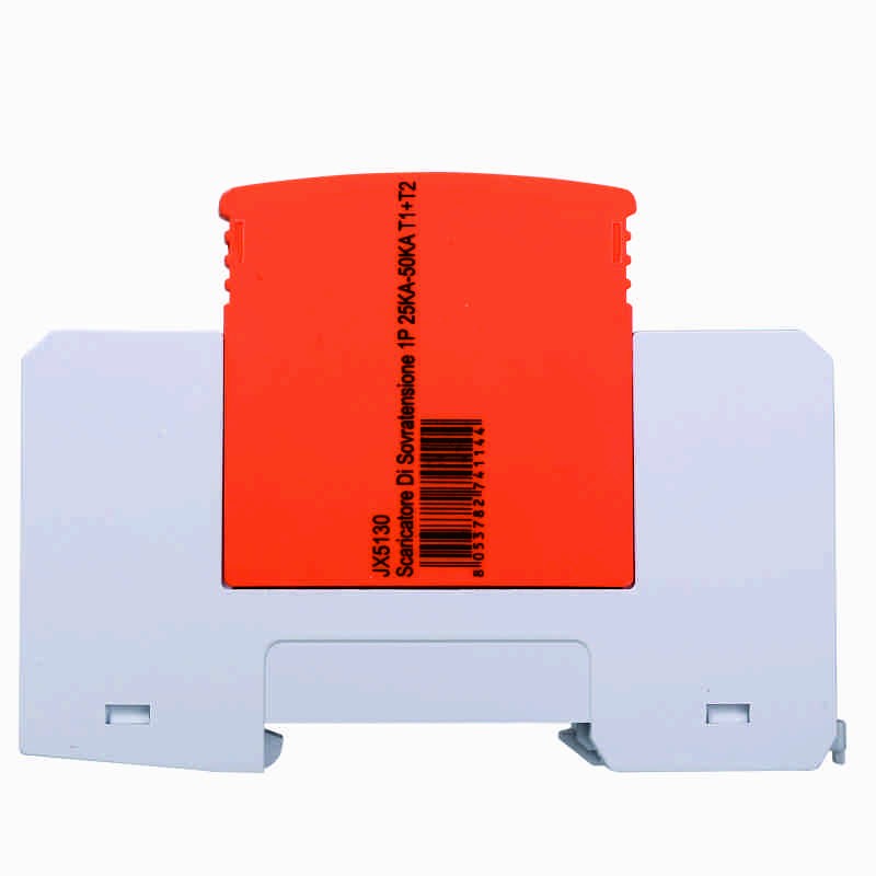 Ettroit Scaricatore Limitatore Di Sovratensione 1 Modulo Tipo T1+T2 1P 25KA-50KA SPD a Limitazione Per Barra DIN