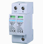 Ettroit Scaricatore Limitatore Di Sovratensione 2 Moduli Tipo T2 2P 10KA-20KA SPD a Limitazione Per Barra DIN