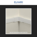 Angolo Interno Per 2 Canaline Passacavi 40X16 In Plastica Bianco ART.56240162 ELMARK