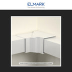 Angolo Interno Regolabile Per 2 Canaline Passacavi 60X60 In Plastica Bianco ART. 56260602 ELMARK