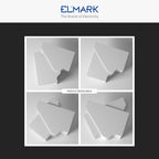 Angolo Interno Regolabile Per 2 Canaline Passacavi 60X60 In Plastica Bianco ART. 56260602 ELMARK