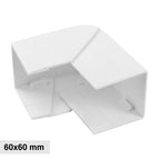 Angolo Esterno Regolabile Per 2 Canaline Passacavi 60X60 In Plastica Bianco ART. 56260601 ELMARK