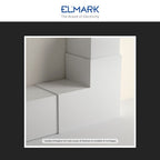 Angolo a L Per 2 Canaline Passacavi 60X60 In Plastica Bianco ART. 56260604 ELMARK