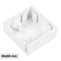 Tappo Di Chiusura Per Canaline Passacavi 60X60 In Plastica Bianco ART. 56260606 ELMARK