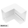 Angolo Esterno Per 2 Canaline Passacavi 80X40 In Plastica Bianco ART. 56280401 ELMARK