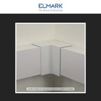 Angolo Interno Per 2 Canaline Passacavi 80X40 In Plastica Bianco ART. 56280402 ELMARK
