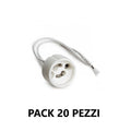 Pack 20 Pezzi Portalampada In Ceramica per GU10