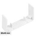 Connettore Giunto Per Canaline Passacavi 80X40 In Plastica Bianco ART.56280405 ELMARK