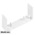 Connettore Giunto Per Canaline Passacavi 80X40 In Plastica Bianco ART.56280405 ELMARK
