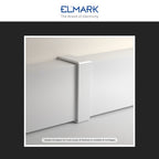 Connettore Giunto Per Canaline Passacavi 80X40 In Plastica Bianco ART.56280405 ELMARK