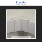 Angolo Interno Per 2 Canaline Passacavi 100X40 In Plastica Bianco ART. 562100402 ELMARK
