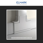 Angolo a T Per 3 Canaline Passacavi 100X40 In Plastica Bianco ART. 56100403 ELMARK