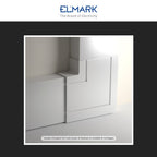 Angolo a L Per 2 Canaline Passacavi 100X40 In Plastica Bianco ART. 562100404 ELMARK