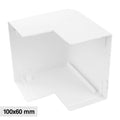 Angolo Esterno Per 2 Canaline Passacavi 100X60 In Plastica Bianco ART. 562100601 ELMARK