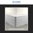Angolo Esterno Per 2 Canaline Passacavi 100X60 In Plastica Bianco ART. 562100601 ELMARK