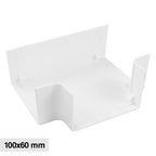 Angolo a T Per 3 Canaline Passacavi 100X60 In Plastica Bianco ART. 562100603 ELMARK