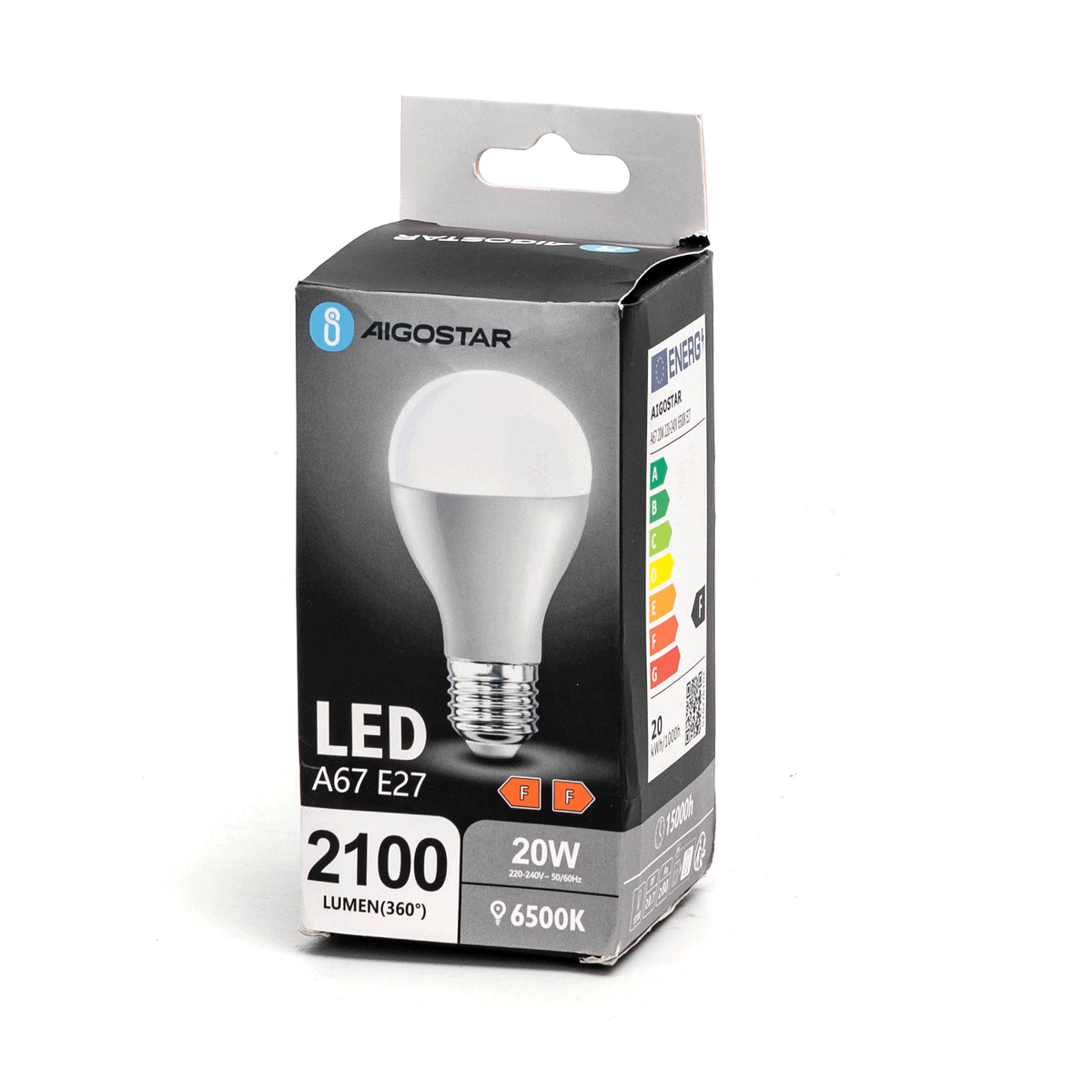 Lampadina LED A5 A67 20W E27 Luce Fredda 6400K 2100lm