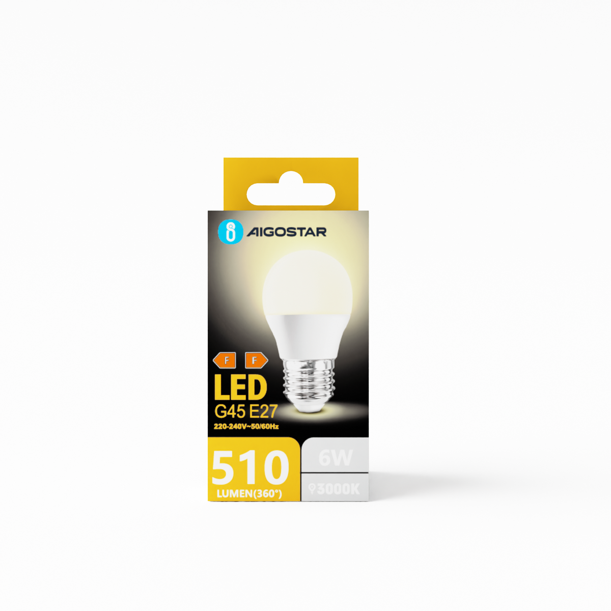 Lampadina LED A5 G45 6W E27 Luce Calda 3000K 510lm
