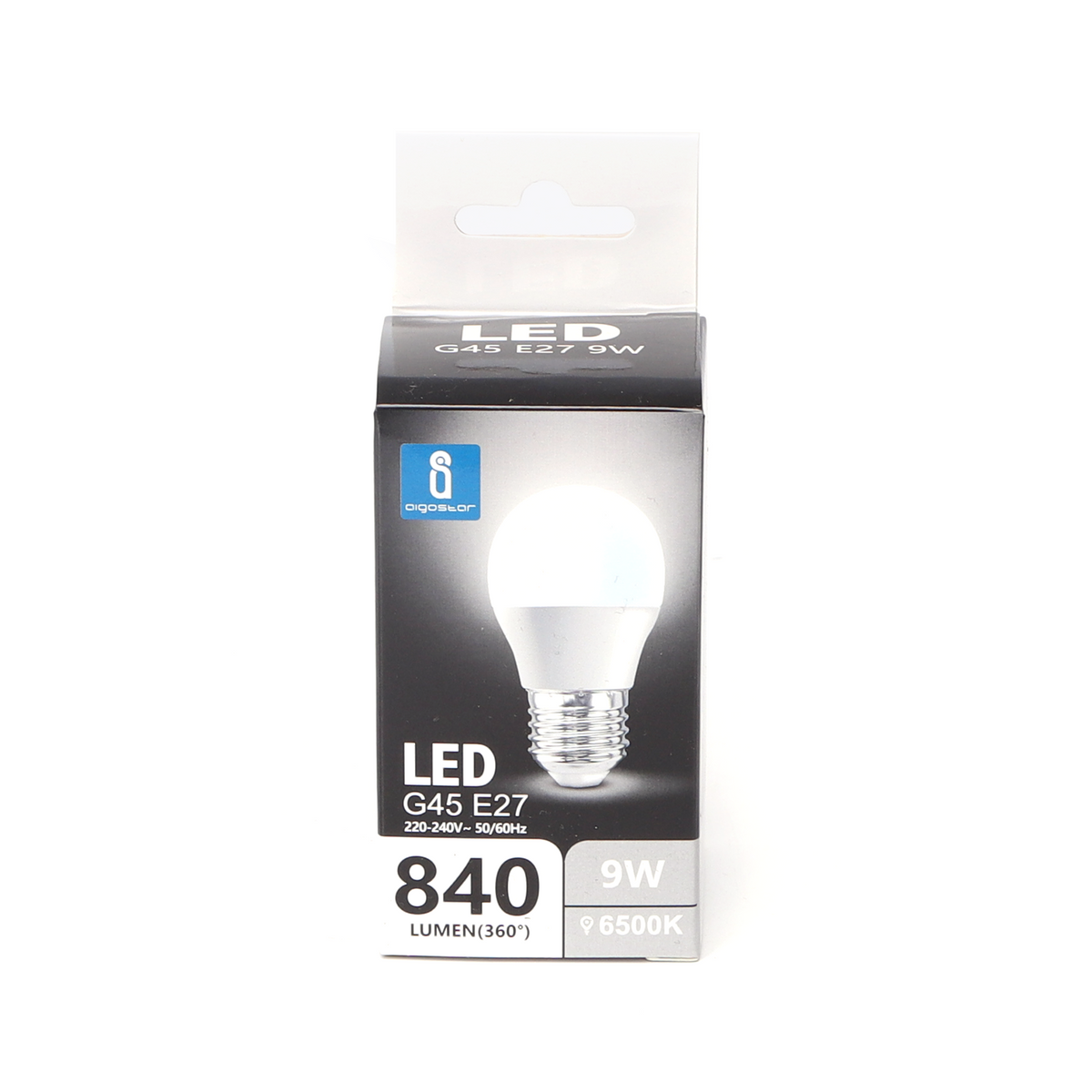 Lampadina LED A5 G45 9W E27 Luce Fredda 6500K 840lm