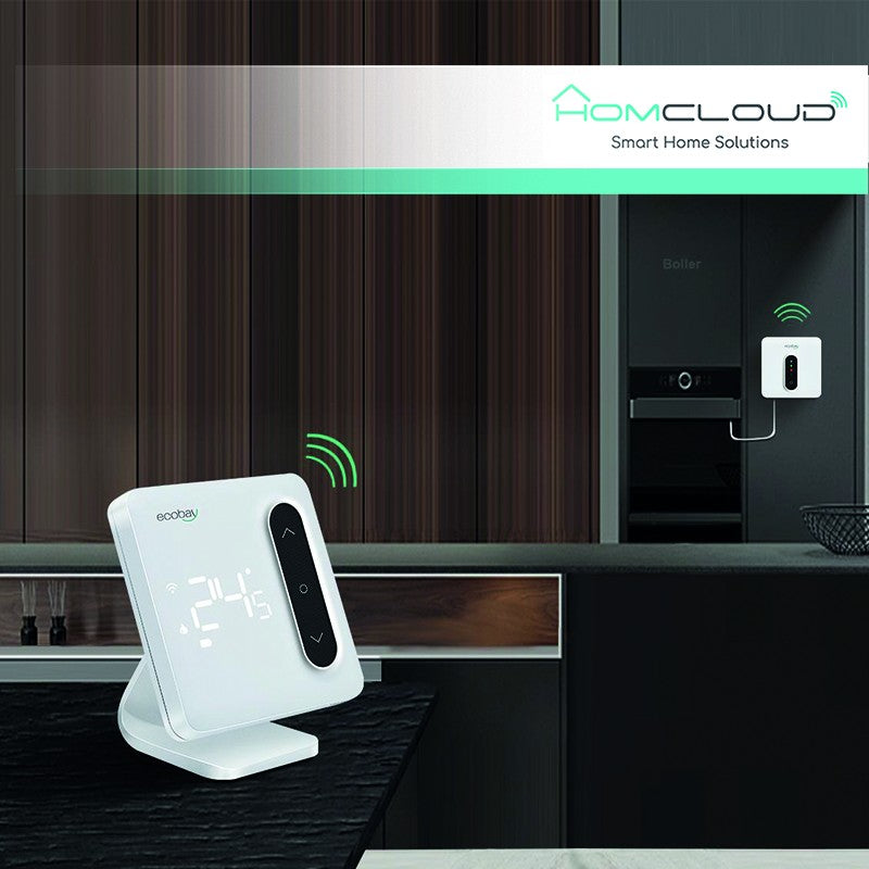 Cronotermostato Digitale Smart Homcloud Wi-Fi + Ricevitore RF