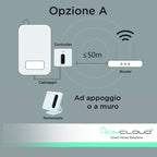Cronotermostato Digitale Smart Homcloud Wi-Fi + Ricevitore RF
