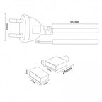 Cavo Adattatore + Silicone Per Striscia Led 220Vac Bergamo