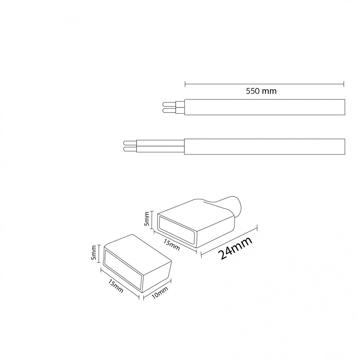 Cavo Adattatore Per Striscia Led 220Vac Bergamo