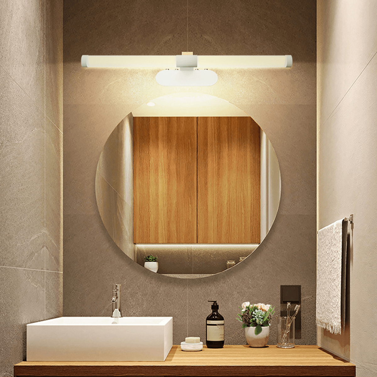 Lampada LED a Parete da Specchio Bianca 6W 4000K IP44 700LM