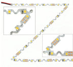 Striscia Led Zig Zag Curvabile 12W/MT IP20 SMD 2835 24V 4000K