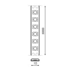 Striscia LED ZIADNA 18W/MT 2835 Luce 6000K 24V 240led/mt IP65 CRI 90