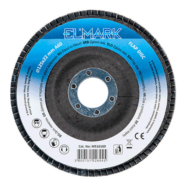 Disco Abrasivo Lamellare 125 x 22.2 mm Grana 80