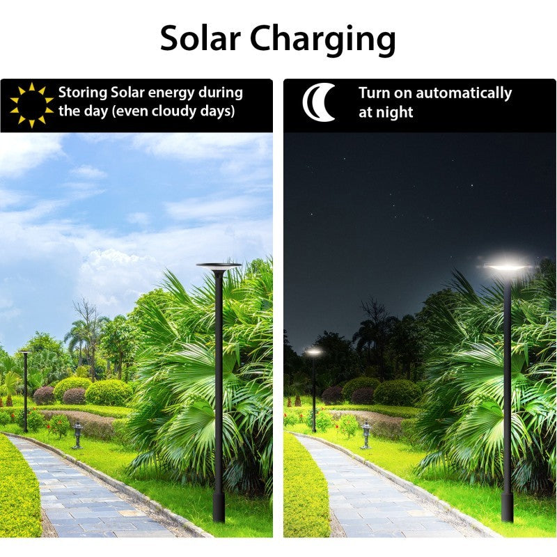 Lampione LED Solare 2300 Lumen IP65 Da Palo Luce 4000K Velamp