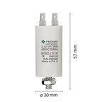 Condensatore Permanente Per Motori Elettrici 2.5 µF 450V. Dado M8