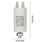 Condensatore Permanente Per Motori Elettrici 70 µF 450V. Dado M8