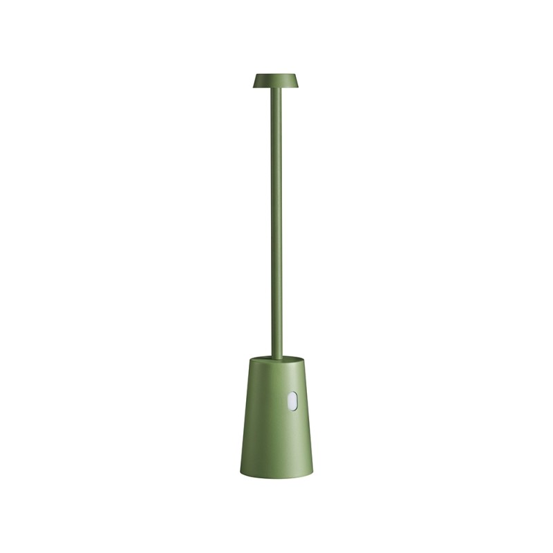 Lampada da Tavolo LED Ricaricabile TAG Verde Salvia 3W 3000K IP54