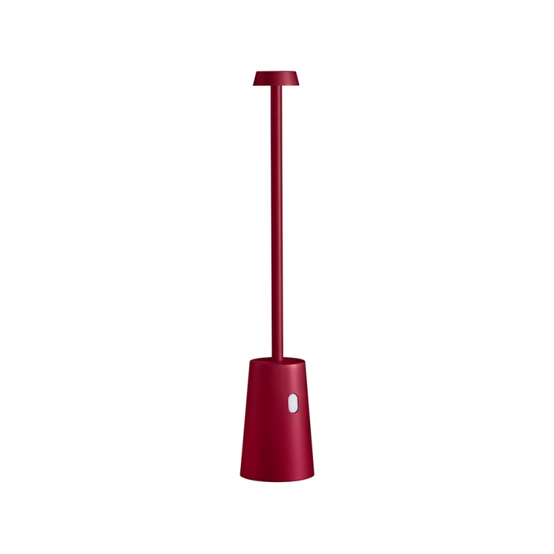 Lampada da Tavolo LED Ricaricabile TAG Rosso Lampone 3W 3000K IP54