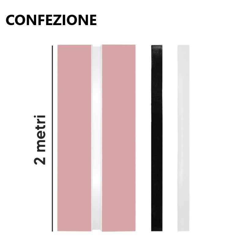 Taglio di Luce Led Ignifugo Con Profilo Integrato Nel Cartongesso 2 Metri