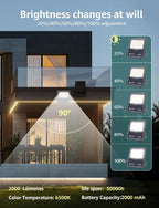 Faro Con Pannello Solare 200W 6500K 2000 Lumen IP65 SP05