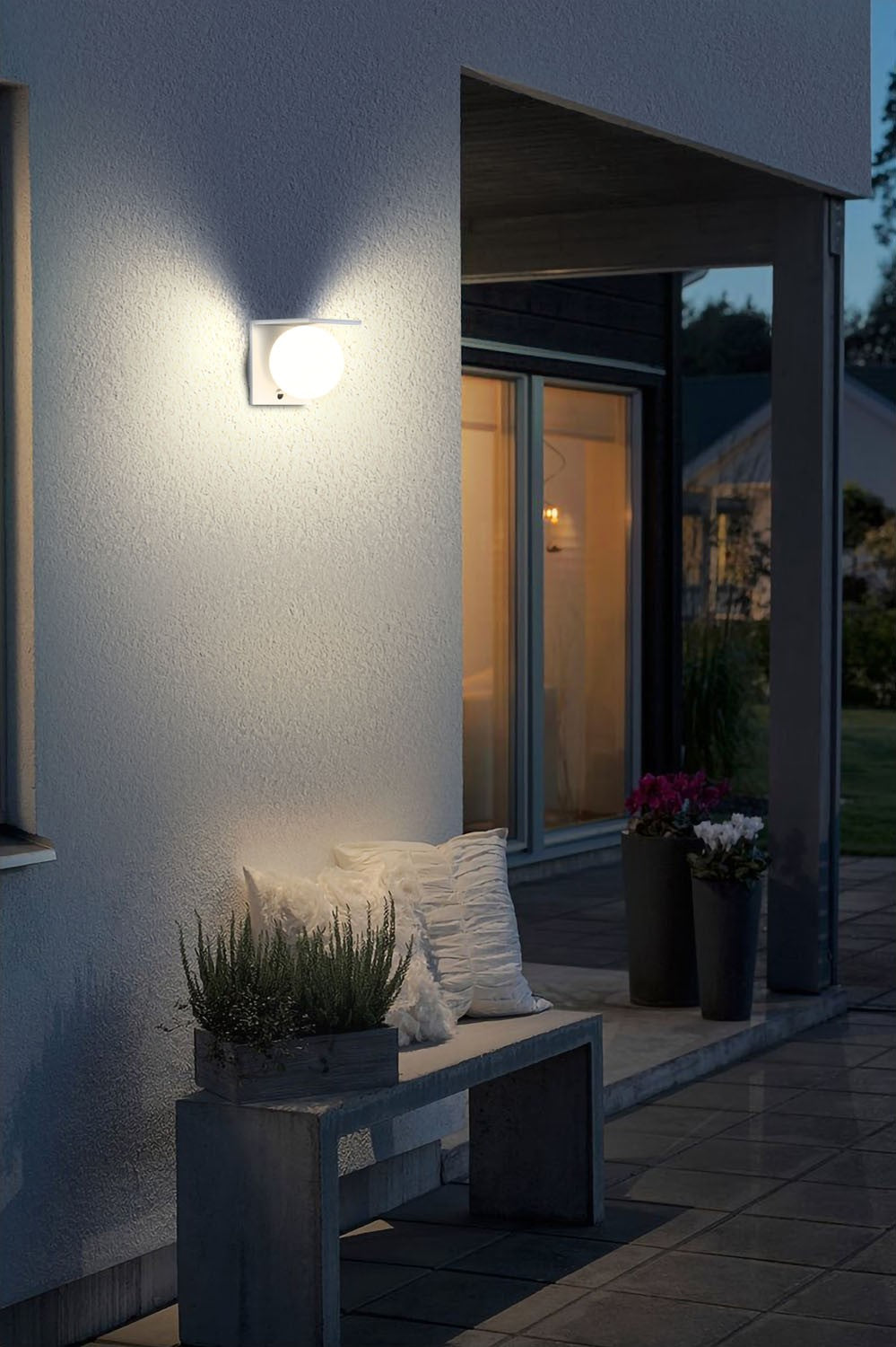 Applique Solare Bianca 5,2W 1000LM IP54 Bot Lighting MOON 4000K