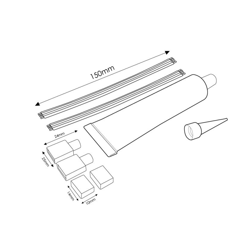 Cavo Adattatore + Silicone Per Striscia Led Rgb 220Vac Bergamo