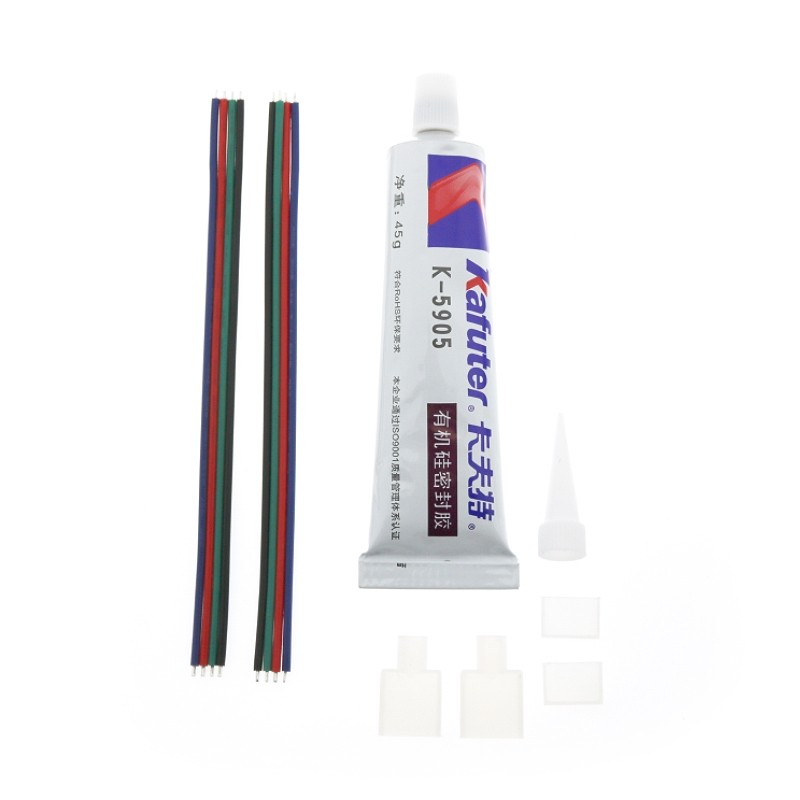 Cavo Adattatore + Silicone Per Striscia Led Rgb 220Vac Bergamo