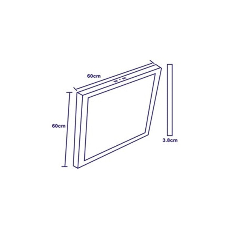 Plafoniera Pannello LED a Soffitto 60 x 60 cm 50W CCT Cornice Integrata