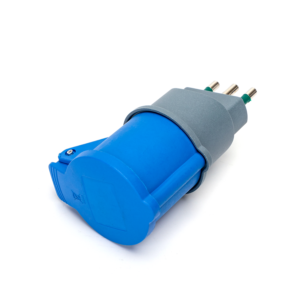 Adattatore Elettrico Industriale Spina Italiana 16a 220V Presa CEE Blu