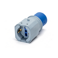Adattatore Industriale Spina CEE 220 Blu 1 Presa Unel Universale 2p+t