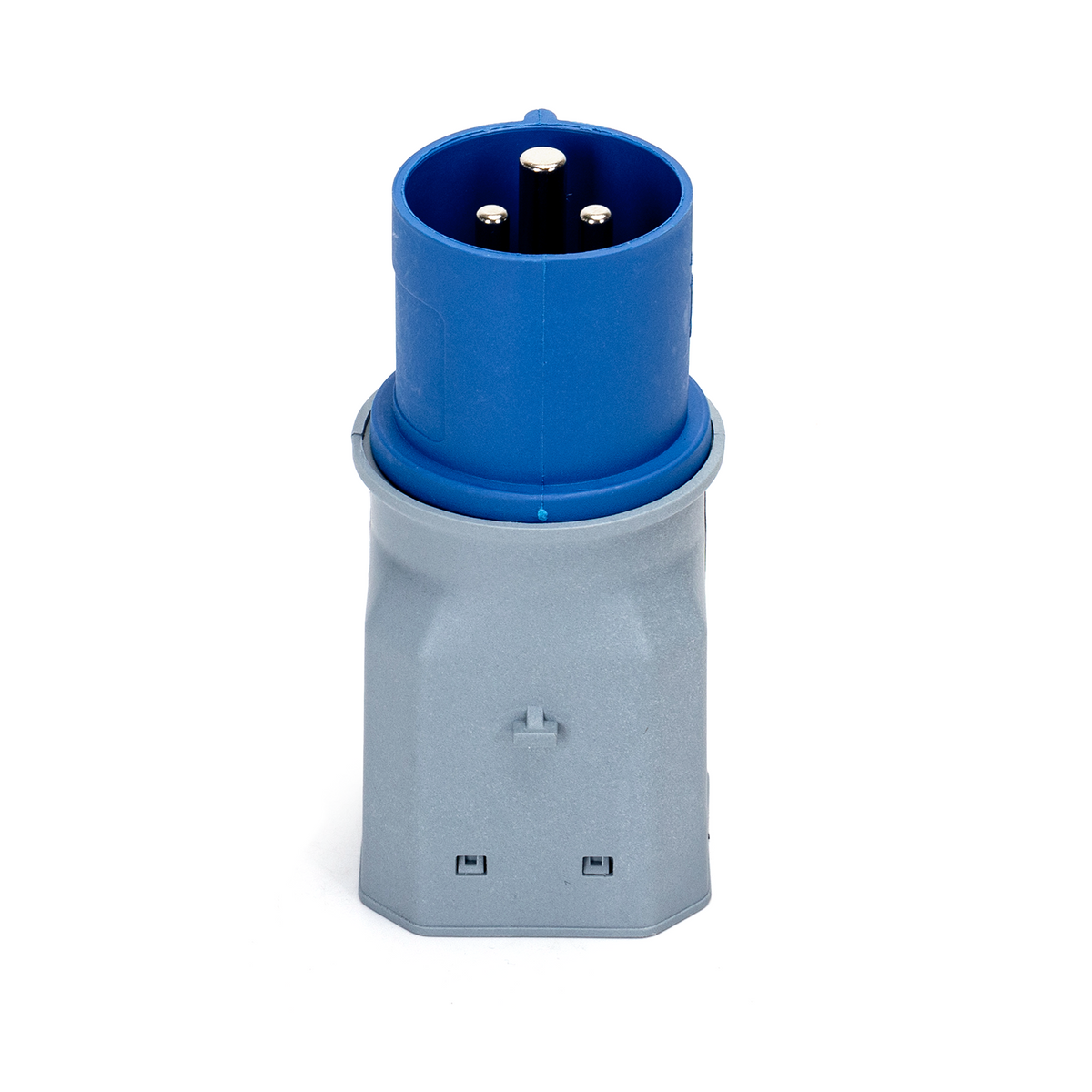 Adattatore Industriale Spina CEE 220 Blu 1 Presa Unel Universale 2p+t
