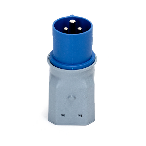 Adattatore Industriale Spina CEE 220 Blu 1 Presa Unel Universale 2p+t