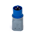 Adattatore Industriale Spina CEE 220V Blu 2 Prese Bipasso 2p+t