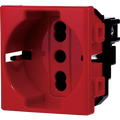 Presa Schuko Rossa Compatibile Bticino Matix Ettroit
