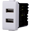 Presa Doppia USB Type-A 5Vdc 2.1A Compatibile Bticino Matix Ettroit